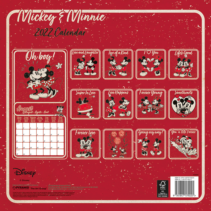 Mickey & Minnie 2022 Calendar
