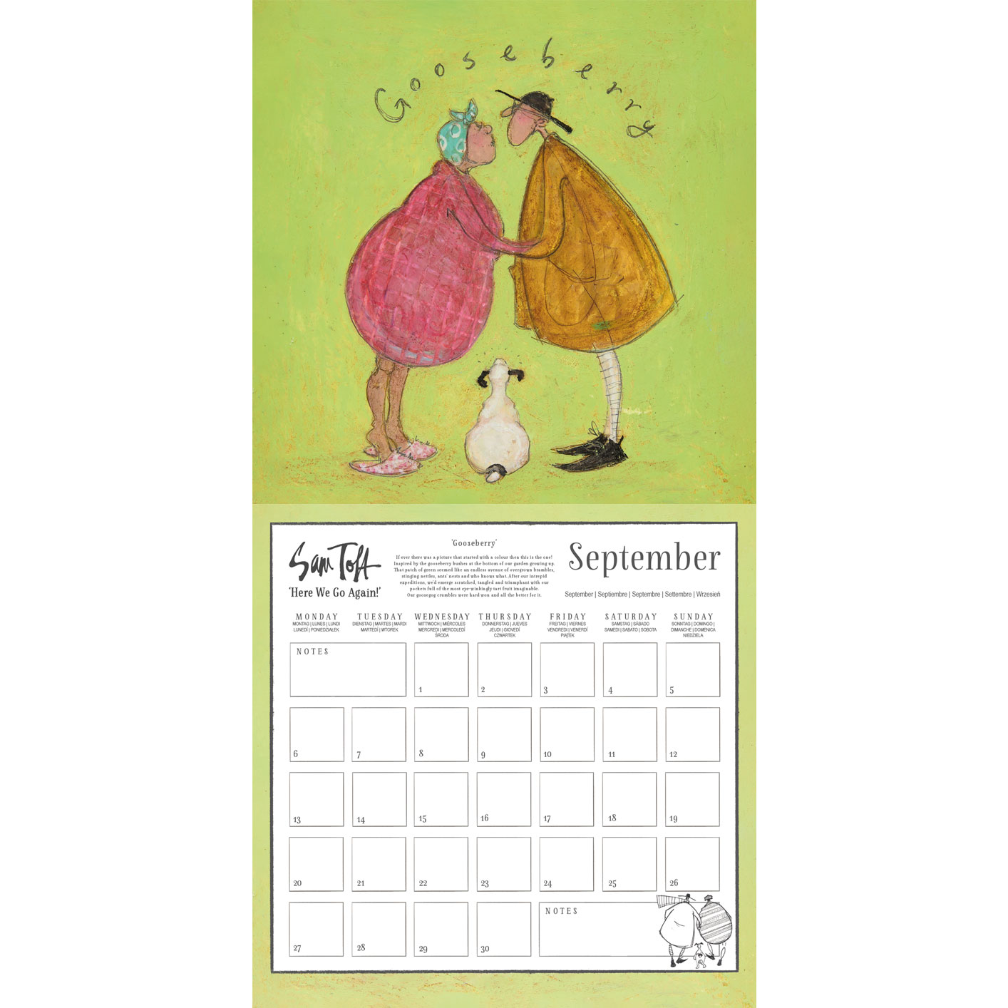 Sam Toft (Here We Go Again!) Official 2027 Calendar