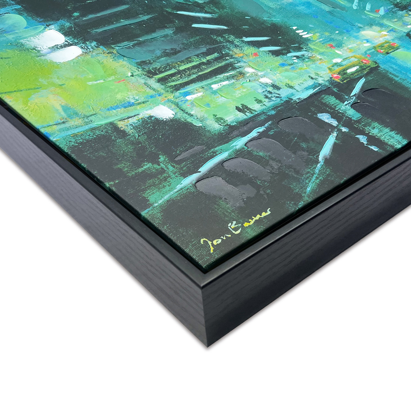 Jon Barker (Downtown Manhattan) Premium Framed Canvas Print