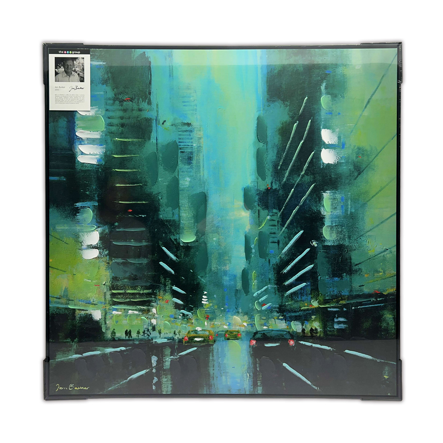 Jon Barker (Downtown Manhattan) Premium Framed Canvas Print