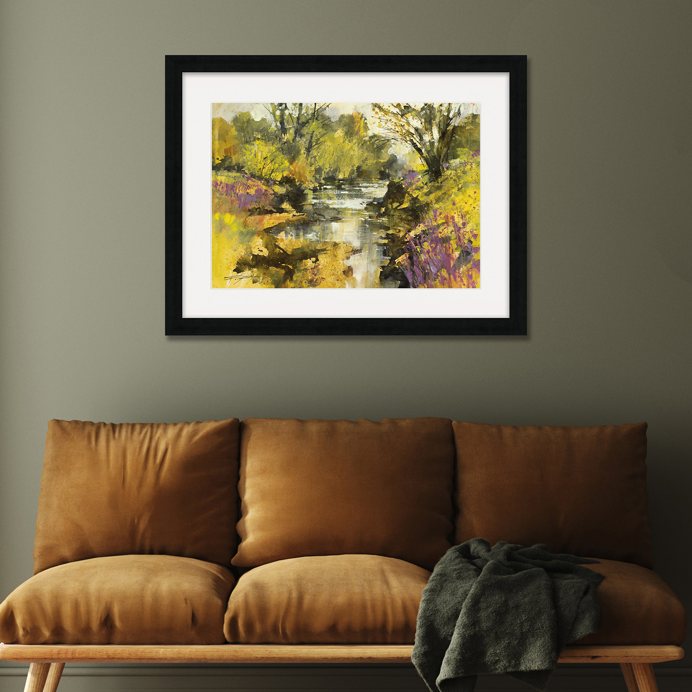 Chris Forsey (Riverside In April) Pre-Framed Art Print