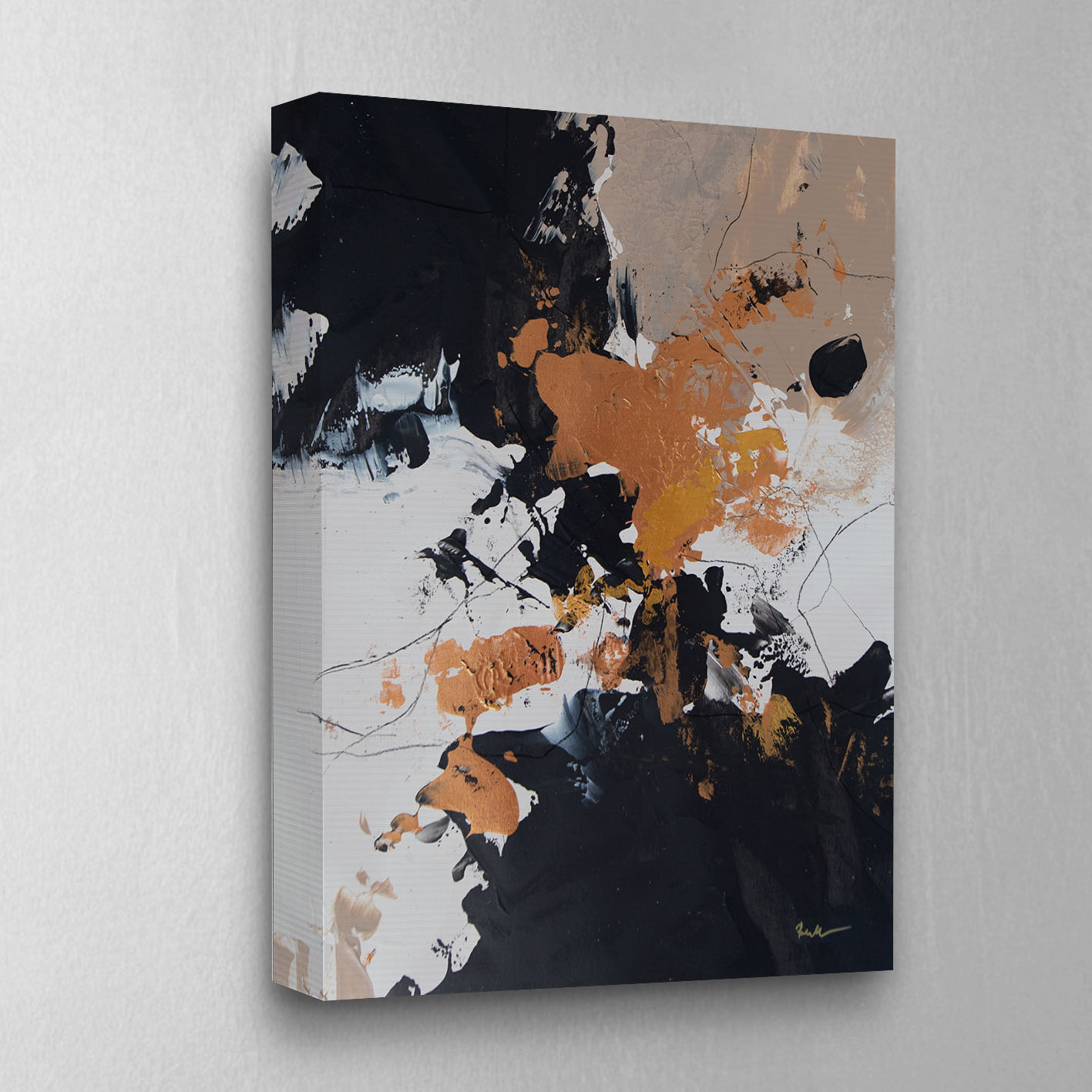 Anna Bernad (Black Meringue) Canvas Print