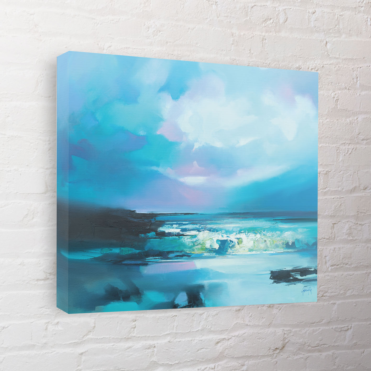 Scott Naismith (Blue Awe) Canvas Print